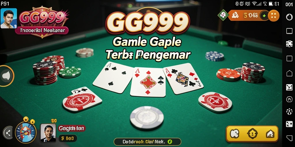Tampilan screenshot utama GG999 menampilkan keseruan gameplay Gaple.