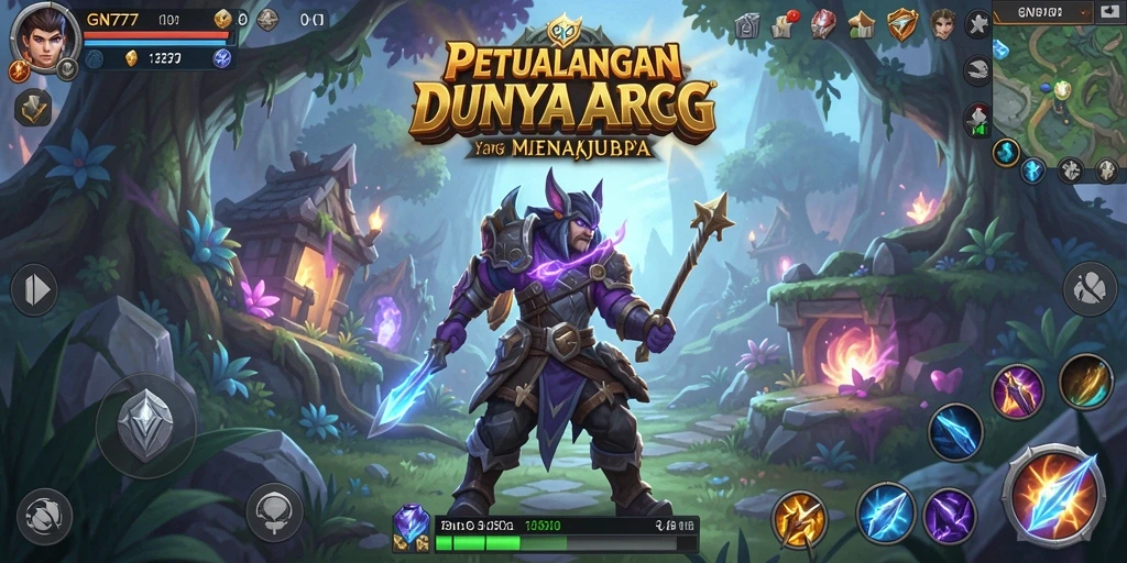 Tangkapan layar menunjukkan aksi pertempuran seru di dalam game ARPG.