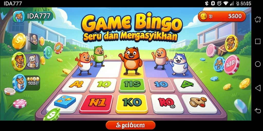 Tampilan gameplay seru di IDA777 dengan banyak pemain Bingo.