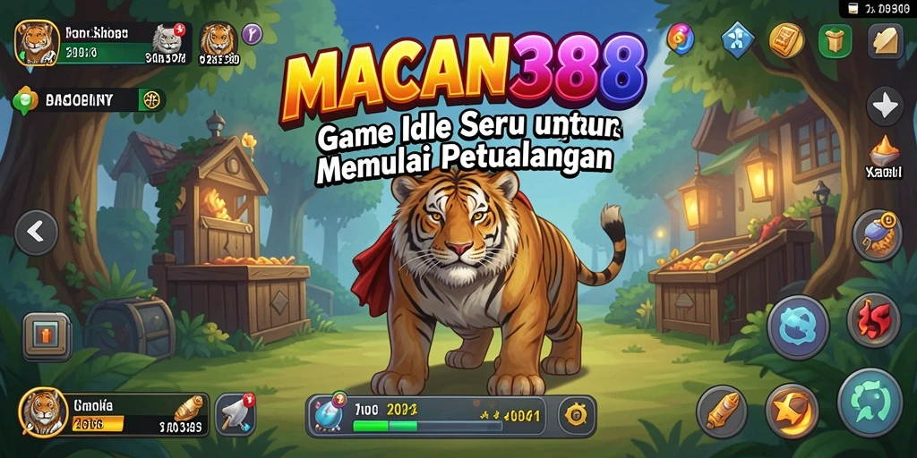 Tangkapan layar gameplay dari MACAN388 menunjukkan aksi Idle yang seru.