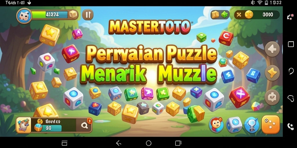 Screenshot gameplay MASTERTOTO menampilkan tantangan puzzle yang menarik.