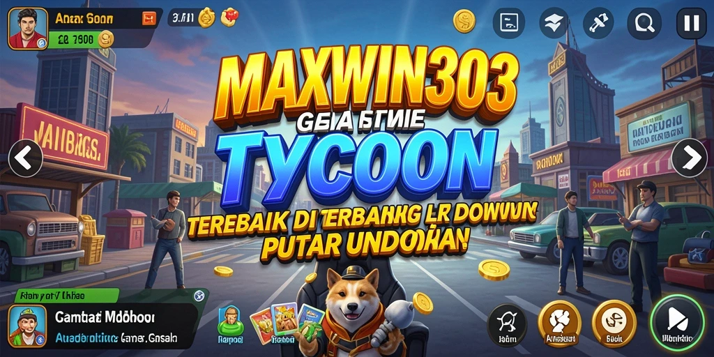 Screenshot menunjukkan gameplay seru dari MAXWIN303 sebagai game Tycoon.