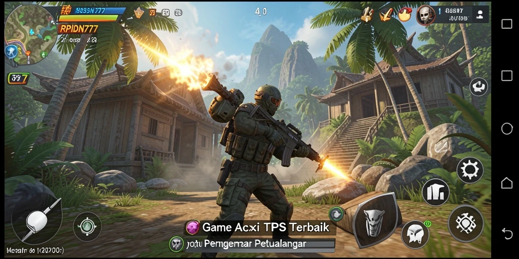 Screenshot gameplay RPIDN777 menampilkan aksi pertempuran yang mendebarkan.