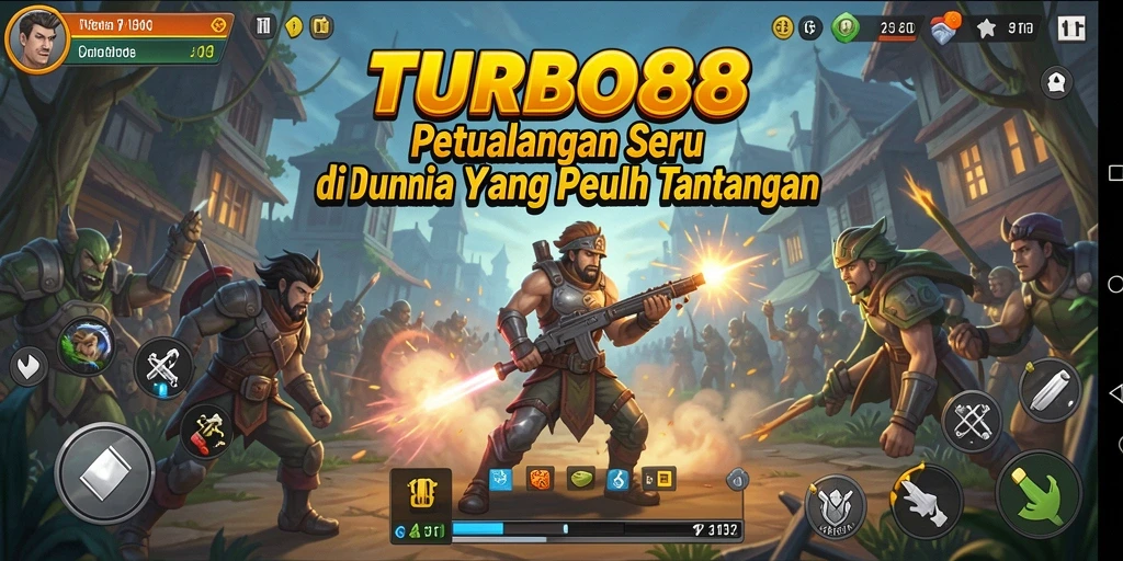 Tampilan gameplay yang seru dan menantang dalam TURBO88.
