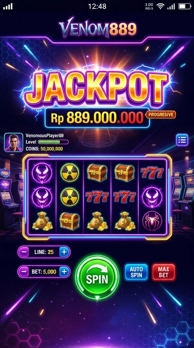 Tampilan utama aplikasi venom889 dengan berbagai pilihan APK.